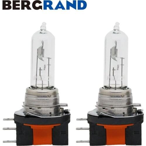 2PCS H15 15/55W Halogen Lamp 3100K Clear Head Lamp Hard Glass Car Light Daytime Running Light 12V For Golf