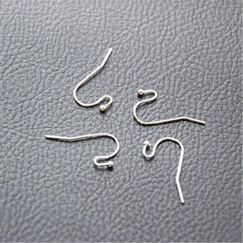Free HOT Wholesale 100pcs 925 Sterling Silver Hook Earring Earwire DIY Jewelry Finding Accessories FY-34