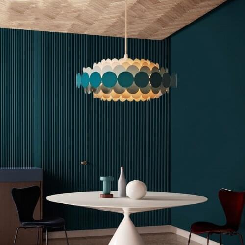 Metal led chandelier lighting white blue red chandelier corridor living room decorative Chandelier