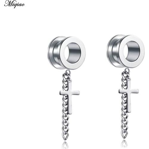 Miqiao 2 Pcs Stainless Steel Pendant Ear Pinna Cross Retro Ear Amplifier New Hot Jewelry