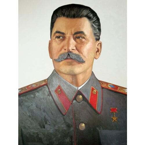 Wholesale painting TOP art good quality SOVIET WW2 painting Russia leader joseph stalin portrait print art painting on canvas
