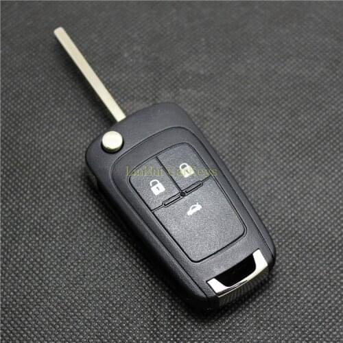 PINECONE for CHEVROLET CRUZE MALIBU 3 Buttons Smart Key Case Uncut Blank Brass Blade Original Quality Replacement Key Shell 1Pc