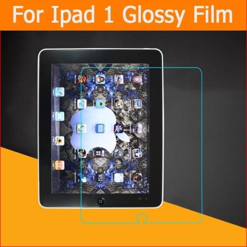 Clear glossy Screen Protector film For Apple iPad 1 9.7 inch Front HD LCD screen Protective Films For iPad 1 9.7" + clean cloths