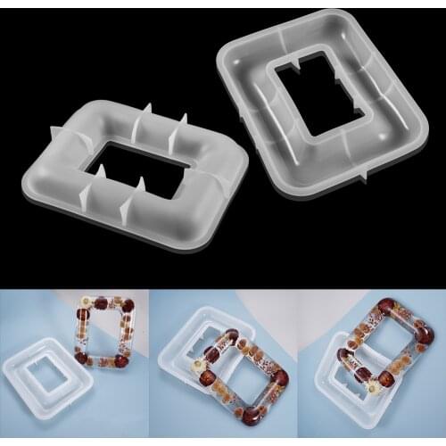 Rectangular Photo Frame Decorations Casting Silicone Mould Resin Crystal Epoxy Mold DIY Crafts Ornaments Jewelry Making Tools