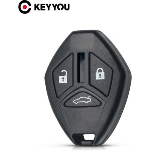 KEYYOU For Mitsubishi Galant Eclipse Lancer Outlander Endeavor Mirage Remote Key Shell Replacement 3 Buttons Without Blades