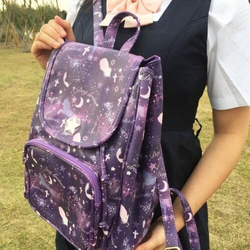 College wind JK uniform bag lolita soft sister student backpack Women Handbag messenger bag PU for Teenager girls Designer