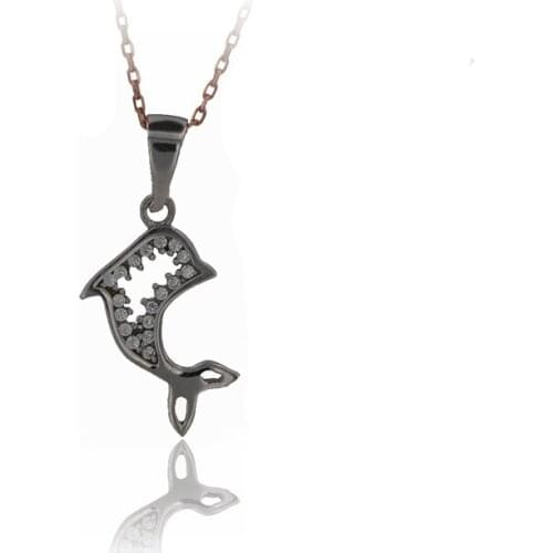 Dolphin Necklace 925 Sterling Silver Sea Animal Ocean Charm Bridesmade Nautical Gift