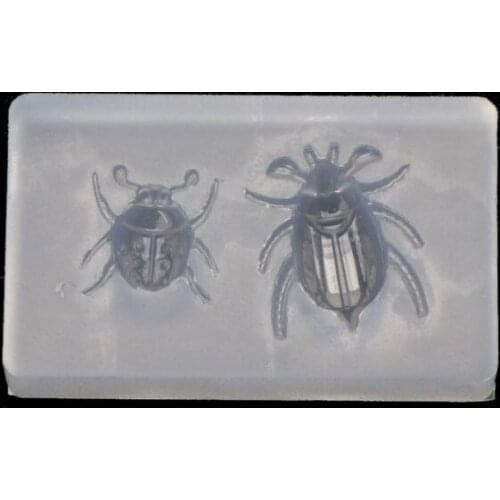 Cute Ladybug Beetle Pendant Insect Resin Silicone Mold Jewelry Making Tools