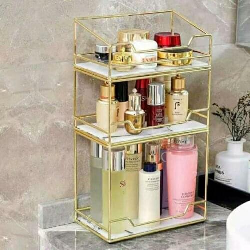 Nordic Cosmetic Perfume/Lipstick/Nail Polish Display Stand Makeup Storage Shelf Tray Desktop Finishing Racks Makeup Organizer