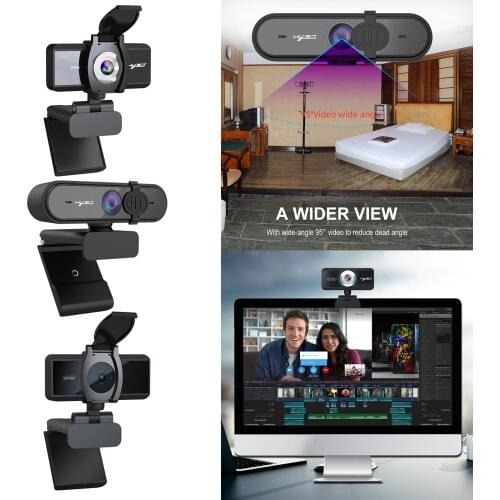 Webcam USB 2.0 Camera With Microphone Video For PC Desktop Computer Laptop