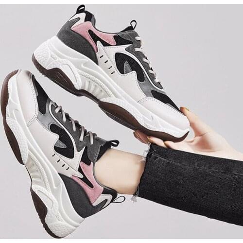 Mixed Colors Sneakers Women 2020 Summer Mesh Breathebla Women Flats Shoes Lace Up Platform Shoes For Women