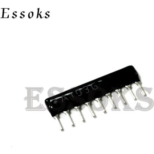 10pcs DIP exclusion Network Resistor array 9pin 330 470 510 680 1K 1.5K 2K 2.2K 3.3K 4.7K 5.1K 6.8K 10K 22K 47K 100K 470K ohm