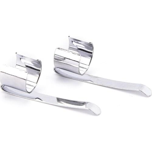 10pcs Flashlight Clip Flashlight Mount Holder Pen Clip Stainless Steel Clamp