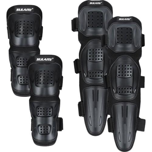 4pcs Motorcycle Elbow Knee Protective Pads Equipped With Elastic Quick Release Strap Off-road Riding Four-piece Knee Pads