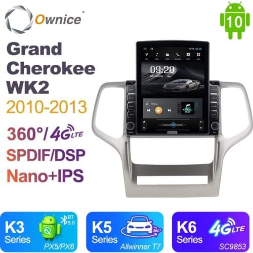 Ownice for Jeep Grand Cherokee WK2 2010 - 2013 Car Android 10.0 Radio Auto Multimedia Video Audio GPS Player head Unit 4G LTE