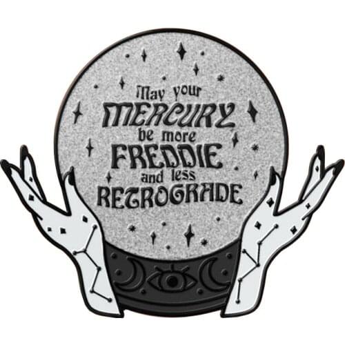 Freddie Mercury Badge Brooch Pin