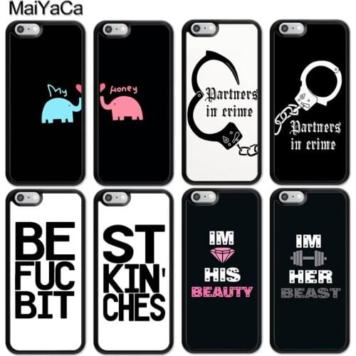 MaiYaCa Lovers BFF Couple Best Friends Matching Case For iphone 12 mini 11 Pro MAX X XR XS MAX SE 2020 6S 7 8 Plus 5S Cover