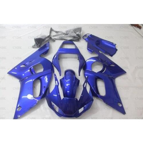 For YZF R6 1998 - 2002 Fairing Kits YZF R6 98 99 Blue Bodywork for YAMAHA YZFR6 1999 Plastic Fairings Unpainted