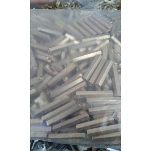 M3 Female x M3 Female 28mm Long Hexagonal Brass