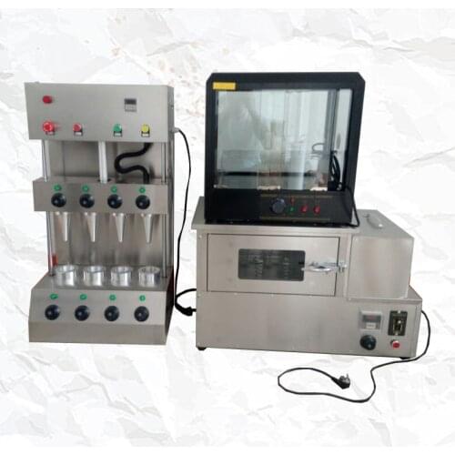 Hot Selling pizza machine pizza oven machine pizza cone forming machine with Display case for faster baking and more time-saving