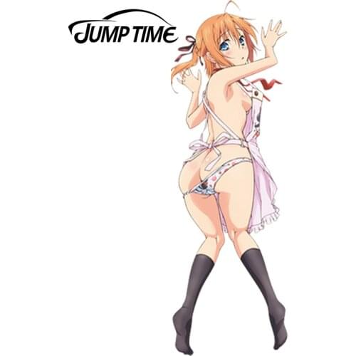 JumpTime 13cm x 4.2cm Car Stickers Mayo Chiki! Anime Girl Konoe Subaru Vinyl Car Decal Window Wiper Tailgate Car Styling