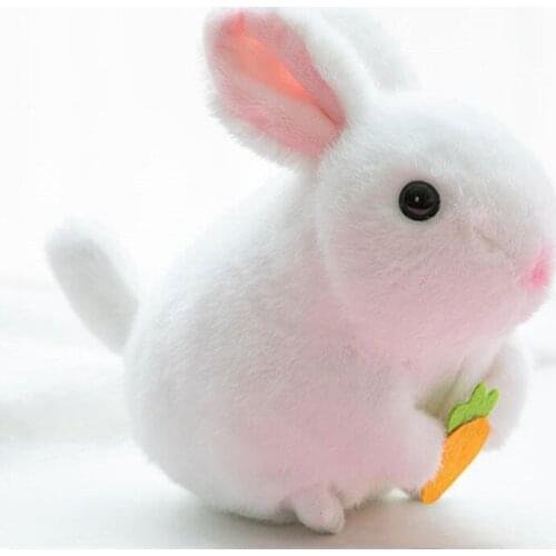 Cute Hamster Simulation Plush Toy Wagging Tail Mouse Piglet Pull Wire Rabbit Clockwork Doll Baby Personalized Gift