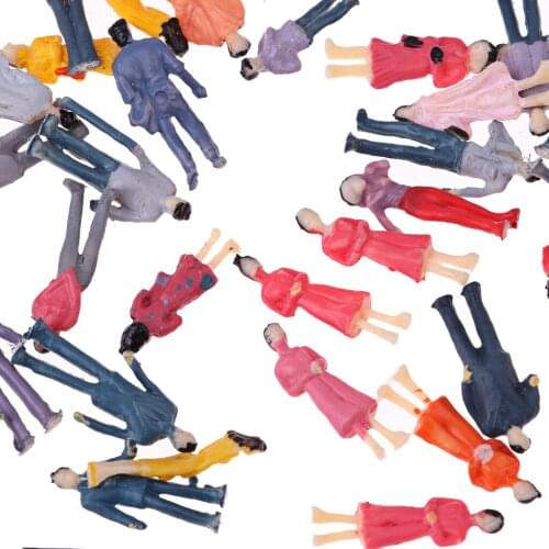 Mix Lot People Passenger Figures Models Painted 1/100 for Park Street Layout