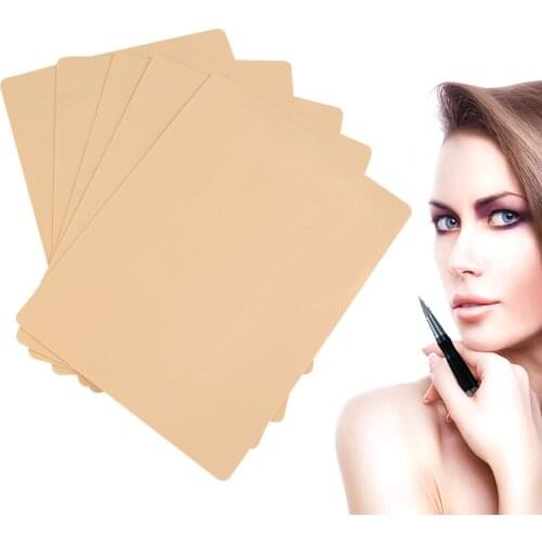 New 10pcs Top Quality Permanent Makeup Eyebrow Lips 20 x 15cm Blank Tattoo Practice Skin Sheet for Needle Machine Supply Kit