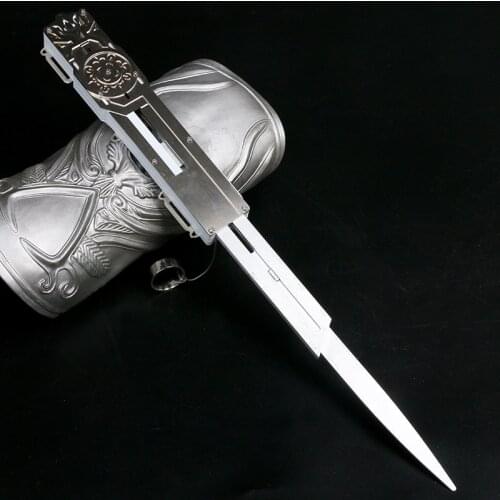 2020 new hidden metal hidden sword movable sword hidden sword Edward weapon sword plastic pop-up adult props childrens toys