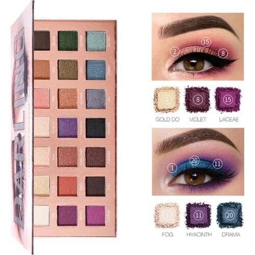 21Colors Glitter Eyeshadow Palette Pressed Shimmer Matte Eye Shadow Makeup Long Lasting Eye Palette For Beauty Cosmetic