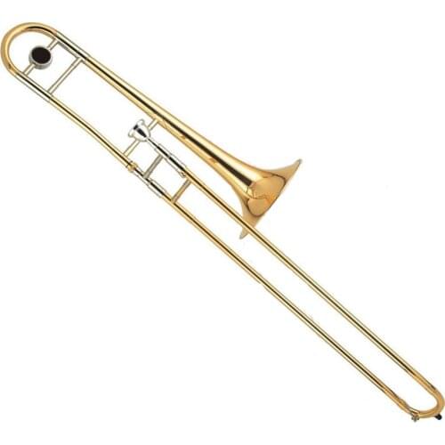 Popular grade Brass body Gold lacquer Bass Trombone