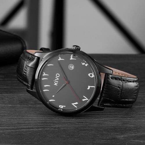 ROSELEN Men's Watch With Leather Strap