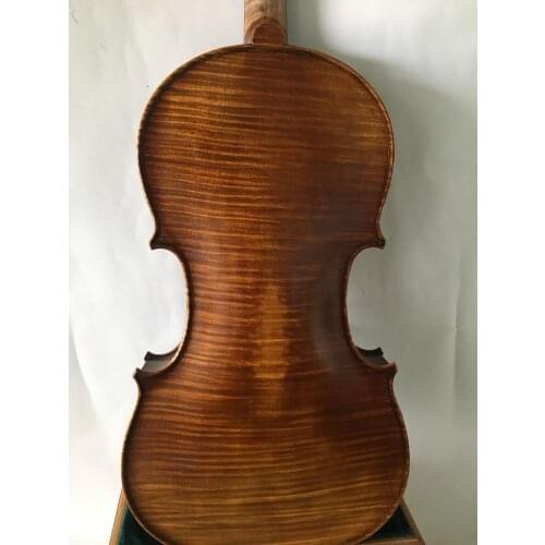 4/4 Violin Stradi model 1pc maple back full hand made instrument