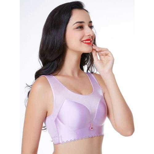 Increase the full cup Put on the chest to prevent sagging Thin and large bra Fat mm without steel ring biustonosz big size bra