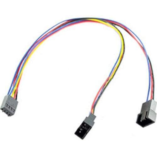 CPU box fan 4P/3P one point and two turn extension cord PWM temperature control 1 point 2 transfer line control line