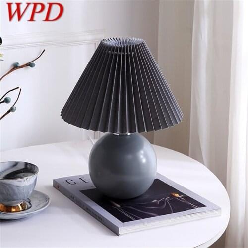 WPD Black Table Lamps Creative Ceramic LED Simple Desk Light for Home Decoration