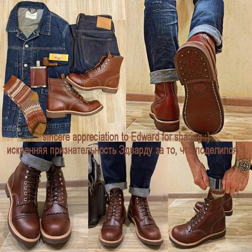 YQ8111 Avfly Size 35-49 Super Quality Genuine Cowhide Leather Handmade Goodyear Welted American Boots Custom Made Service OK