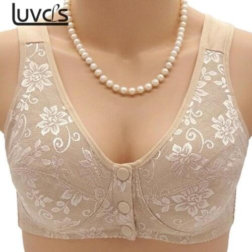 Women Wireless Cotton Bras Lingerie Front Close T-back Bra Leisure Comfortble Underwear Plus Size 44 42 40 38 36 34