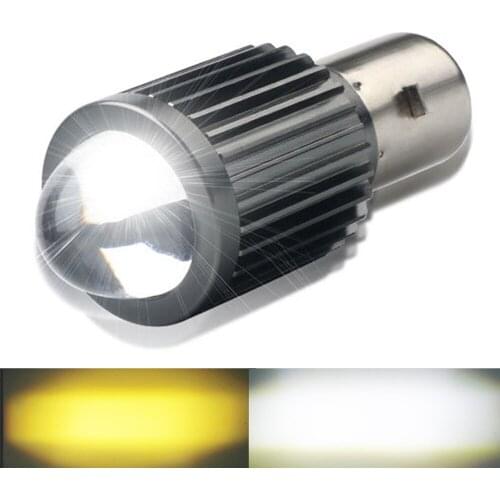 1PCS H6 BA20D LED Motorcycle Headlight Bulbs 10000LM 3570 CSP Len White to Yellow Hi/Lo Beam H4 Led Moto Lamp Scooter Bulbs 12V