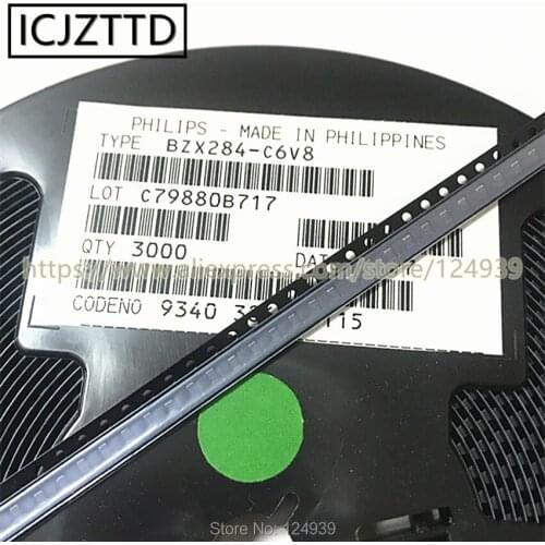 100pcs 400MW SOD110 BZX284-C7V5 BZX284-C8V2 BZX284-C9V1 BZX284-C10 BZX284C7V5 7.5V BZX284C8V2 8.2V BZX284C9V1 9.1V BZX284C10 10V