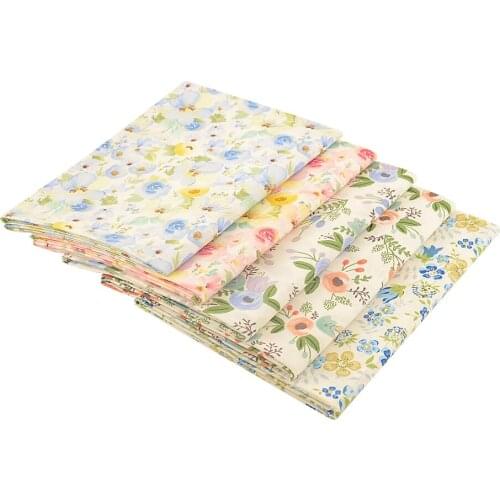 Booksew Fresh flowers Series Pattern 2PCS/Lot 100% Cotton Fabric For Sewing Patchwork Cloth Quilting Fat Quarters Diy Crafting