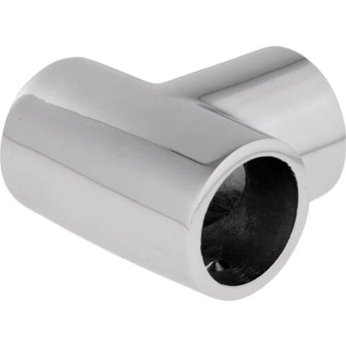 2pcs Boat Yacht Handrail Fittings 25mm Tee - 316 Stainless Steel Hardware