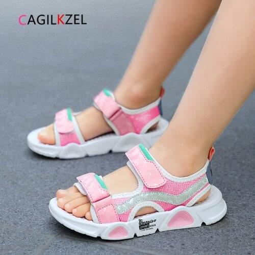 2021 New Summer Kids Sandals For Girls High Quality Beach Casual Sandalias Light Soft Non-slip Children Sandals Chaussure Enfant
