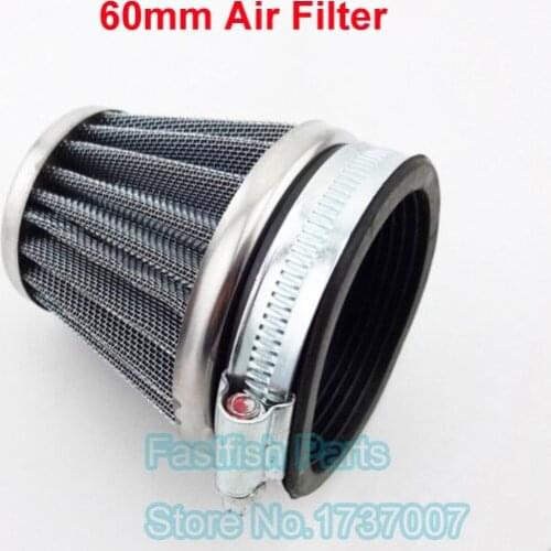 60mm Universal Performanc Cone Air Filter Steel Mesh For ATV Quad Go Kart Monkey Bike Motorcycles Ail Filter