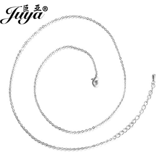 5pcs Fashion Zinc Alloy 45+5cm Chain with Lobster Clasps for Pendant Necklace DIY Jewelry Making Findings Supplies Accessories