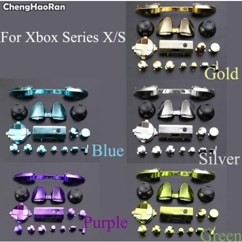 ChenghaoRan 1Set For Xbox Serie S/X Full Buttons Kit Matte ABXY D-Pad Trigger Thumbstick Caps Parts for Xbox Serie S/X 5 Colors