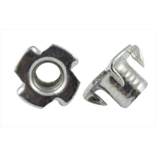 Zinc carbon steel Four claw nuts M3 M4 M5 M6 M8 M10 nut Speaker nut Wooden mosaic nuts