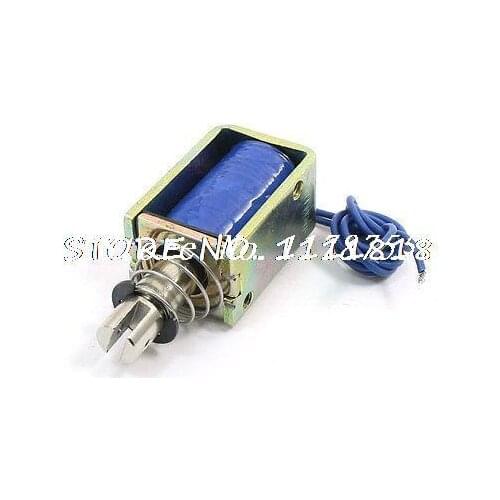 DC 12V Push Type Linear Motion Open Frame Solenoid Electromagnet ZYE1-1039
