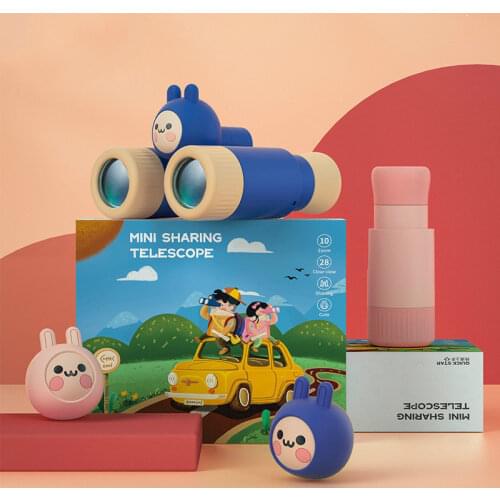 Childrens Sharing Telescope Single and Double Tube Detachable High-Definition Focusing Outdoor Magnifying Glass Toy