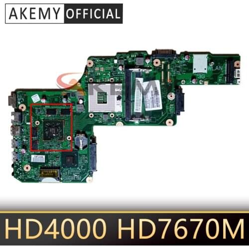 DK10FG-6050A2491301-MB-A03 PN 1310A2491319 SPS V000275120 For toshiba satellite L855 Laptop motherboard HD4000+HD 7670M Graphics